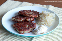 Post image for Rosemary Potato Pancakes with Sour Cream and Sauerkraut